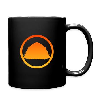 Camper Zelten Camper - Tasse einfarbig - Schwarz - Rechts