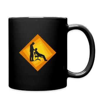 Chiropraktiker Mediziner Einrenken - Tasse einfarbig - Schwarz - Rechts