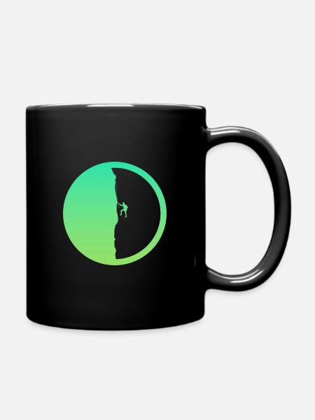 Kletterer Seilklettern Felsklettern - Tasse einfarbig - Schwarz
