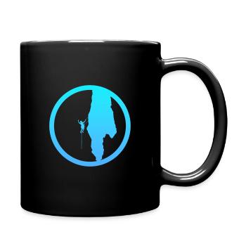 Kletterer Klettern Bergsteigen - Tasse einfarbig - Schwarz - Rechts