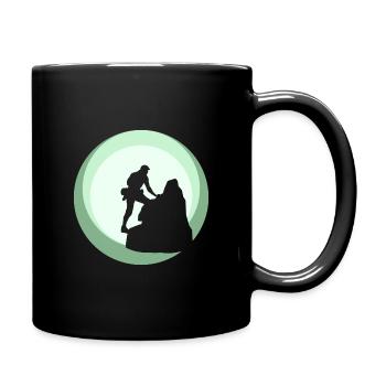 Climbing Wall Climbing Summit - Full Colour Mug - black - Right