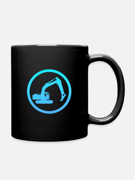 Baggerfahrer Baggerfahrer Bagger - Tasse einfarbig - Schwarz