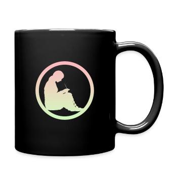 Crochet Crochet Thread - Full Colour Mug - black - Right