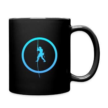 Climbing, Rock Climbing, Mountaineering - Full Colour Mug - black - Right