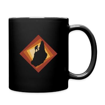 Klettern Kletterer Kletterer - Tasse einfarbig - Schwarz - Rechts