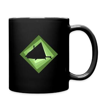 Glamping Camping Haus - Tasse einfarbig - Schwarz - Rechts
