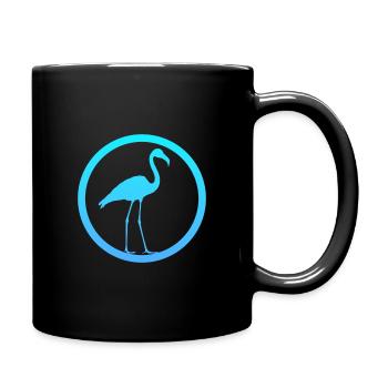 Waterfowl Flamingos Exotic - Full Colour Mug - black - Right