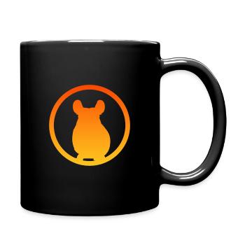 Nagetier Hamster Mäuschen - Tasse einfarbig - Schwarz - Rechts