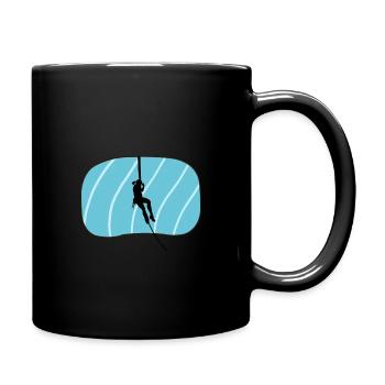 Klettern Bergsteiger Felsklettern - Tasse einfarbig - Schwarz - Rechts