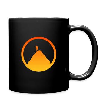 Kletterwand Berg Gipfel - Tasse einfarbig - Schwarz - Rechts