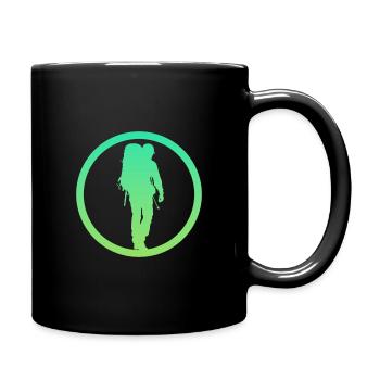 Backpacking Wanderung Backpacking - Tasse einfarbig - Schwarz - Rechts