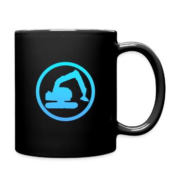 Excavator Driver Excavator Driver House Construction - Full Colour Mug - black - Right