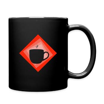 Tasse à grains de café Coffee Bean - Mug uni - noir - Droite