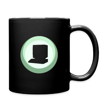 Computer Nerd Gamer - Tasse einfarbig - Schwarz - Rechts
