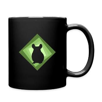 Rongeur hamster chinchilla - Mug uni - noir - Droite