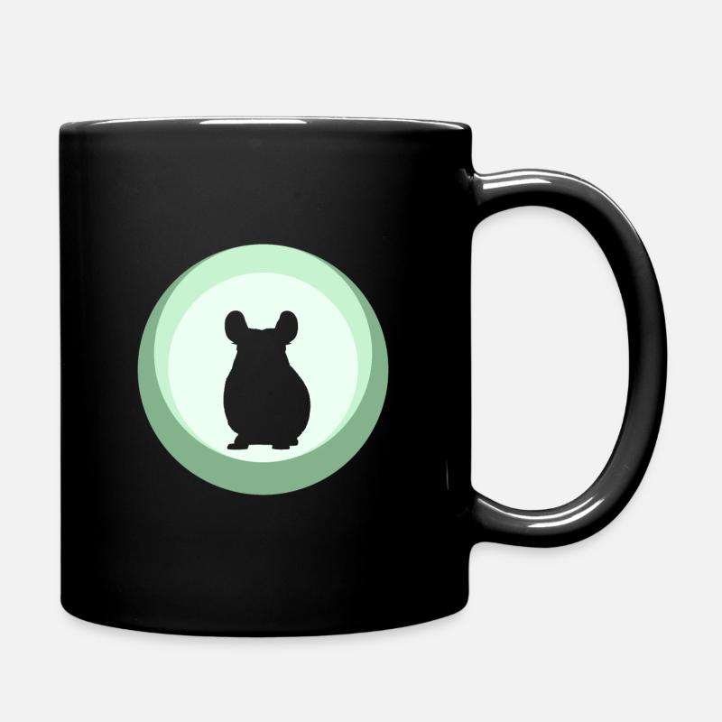 Chinchilla Mäuschen Streifenhörnchen - Tasse einfarbig - Schwarz
