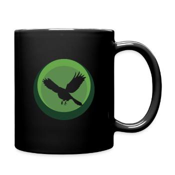 Tier Tier Vogelschwarm - Tasse einfarbig - Schwarz - Rechts