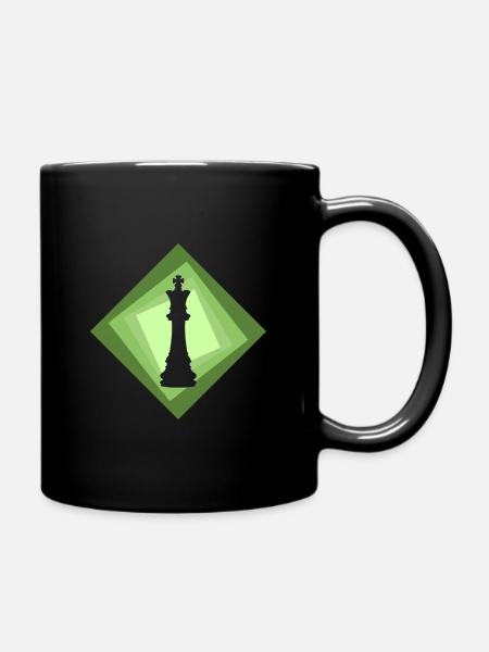 Schach Schachbrett Schach - Tasse einfarbig - Schwarz