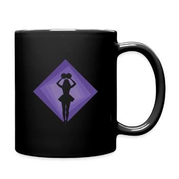 Cheerleading Cheerleader Girlie - Full Colour Mug - black - Right