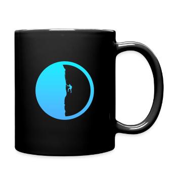 Climber, Rope Climber, Alpinist - Full Colour Mug - black - Right