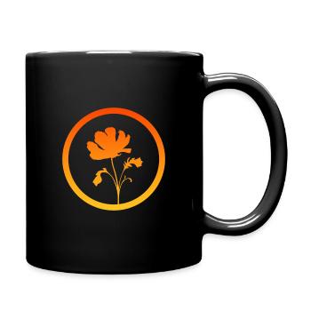 Botanical Flora Horticulture - Full Colour Mug - black - Right
