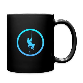 Klettern Alpinist Felsklettern - Tasse einfarbig - Schwarz - Rechts