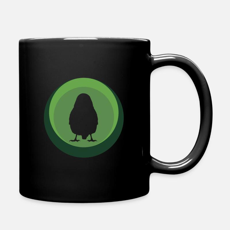 Wellensittich Fliegen Vogel Abbildung - Tasse einfarbig - Schwarz