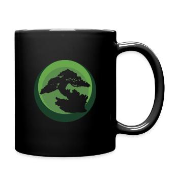 Baum Wachsen Baum - Tasse einfarbig - Schwarz - Rechts