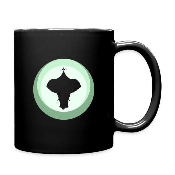 Zirkuszelt Zirkus Clown - Tasse einfarbig - Schwarz - Rechts