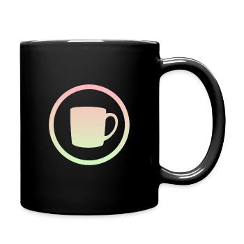 Kaffee Tasse Espresso - Tasse einfarbig - Schwarz - Rechts