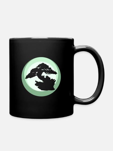 Baum Wachsen Japanische Kunst - Tasse einfarbig - Schwarz