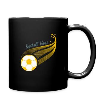 Ambiance de football - Mug uni - noir - Droite