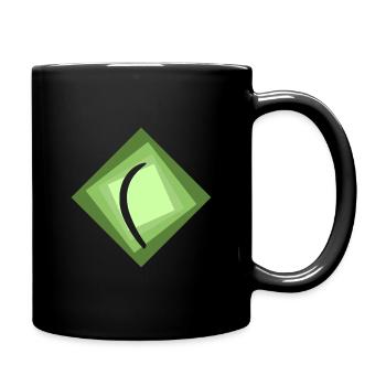 Bumerang Wurfstock Werfen - Tasse einfarbig - Schwarz - Rechts