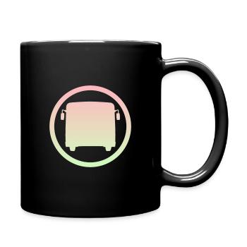 Bus Public transport Bus driver - Full Colour Mug - black - Right