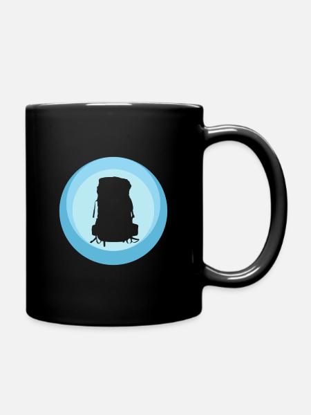 Backpacking Backpacking Wanderer - Tasse einfarbig - Schwarz