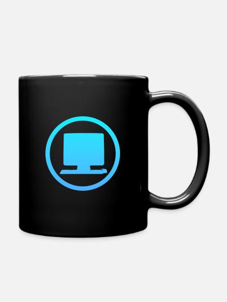 Computer Online Tech - Tasse einfarbig - Schwarz