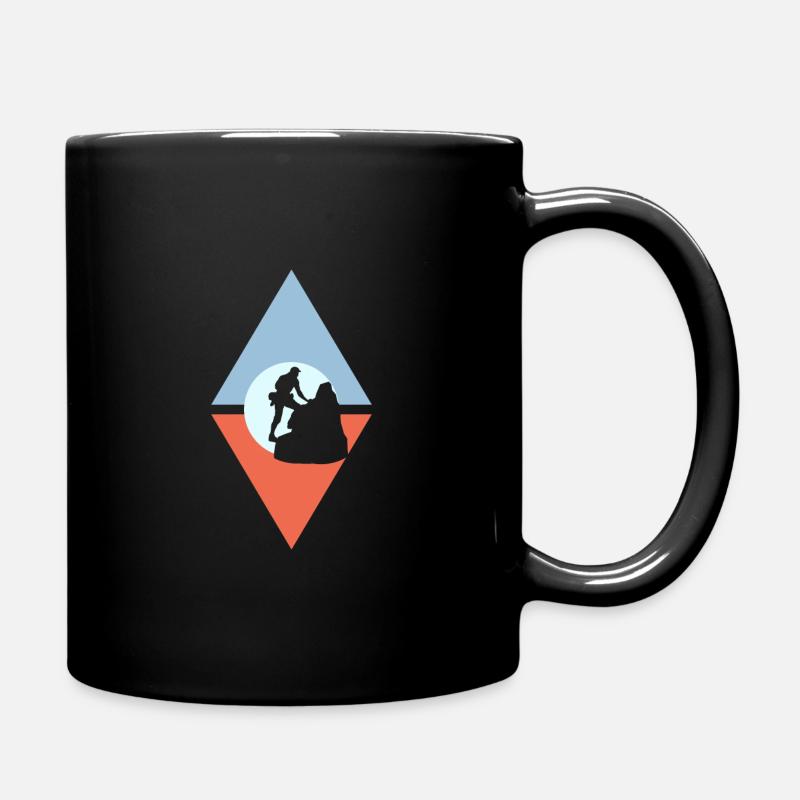 Klettern Berg Felsklettern - Tasse einfarbig - Schwarz