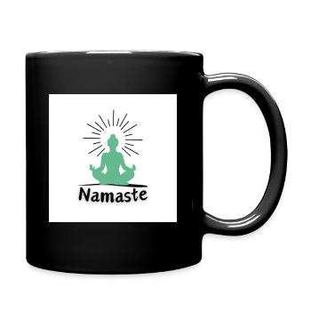 Namaste_2 - Full Colour Mug - black - Right