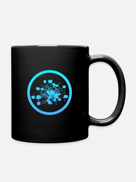 Kryptowährung Blockchain Crypto - Tasse einfarbig - Schwarz