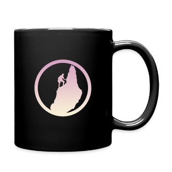 Climbing wall Rock climbing Alps - Full Colour Mug - black - Right