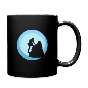 Climbing wall Climbing Alps - Full Colour Mug - black - Right