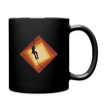 Seilklettern Bergsteiger Bergsteiger - Tasse einfarbig - Schwarz - Rechts