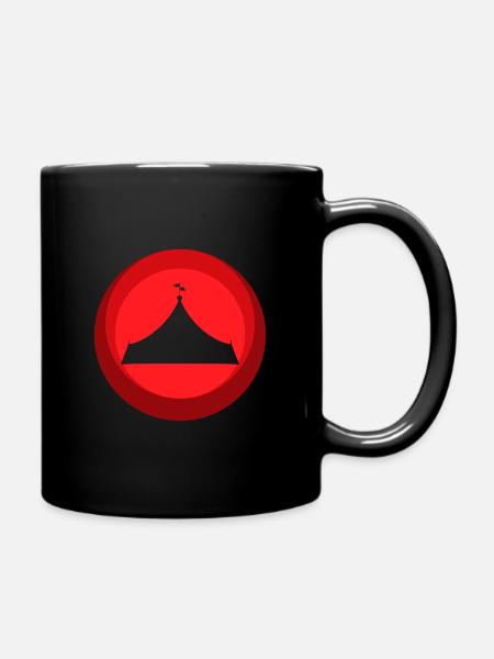 Zirkuszelt Zirkus Zirkus - Tasse einfarbig - Schwarz