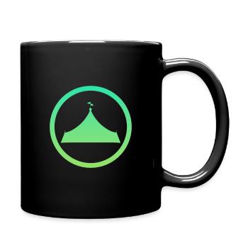 Chapiteau de cirque Clown éléphant - Mug uni - noir - Droite