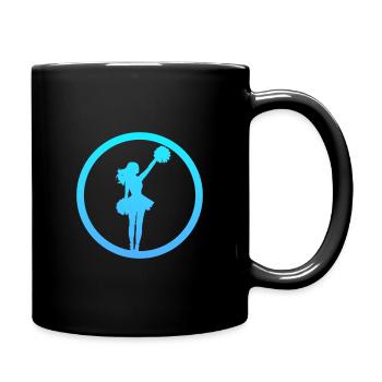 Bommel Cheerleading Mädchen - Tasse einfarbig - Schwarz - Rechts
