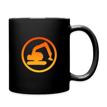 Excavator Driver Excavator Driver Construction Worker - Full Colour Mug - black - Right