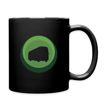 Bus Bus Busfahrer - Tasse einfarbig - Schwarz - Rechts