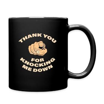 THANK YOU - Tasse einfarbig - Schwarz - Rechts