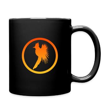 Calopsitte oiseau drôle - Mug uni - noir - Droite