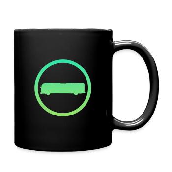 Bus Transport Bus - Full Colour Mug - black - Right